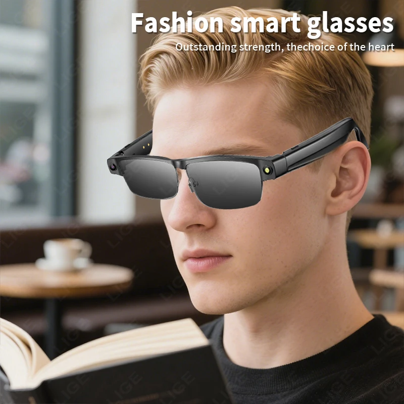 

New Camera Smart Glasses Bluetooth Call Music Playback Full Frame Sunglasses With Blue Light UV Protection Waterproof Glasses
