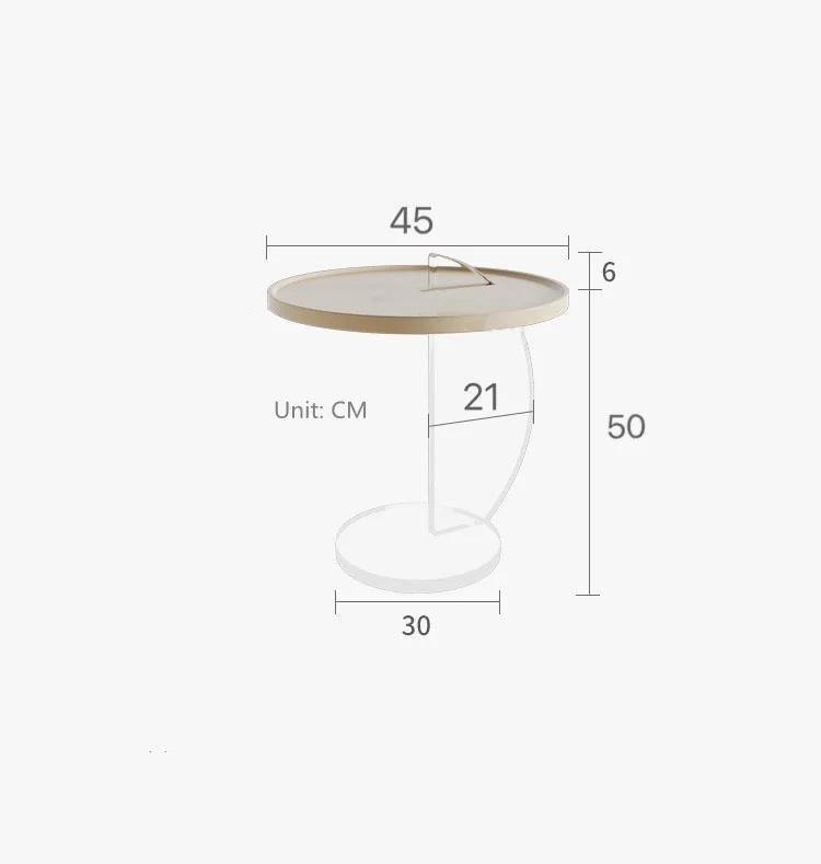 Nordic Modern Sofa Side A Few Acrylic Coffee Table Small Side Table Living Room Bedroom Bay Window Mini End Table