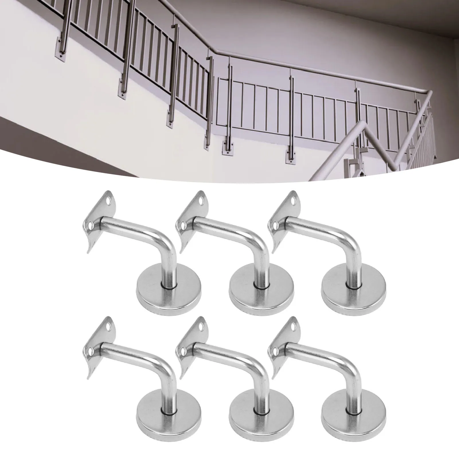 

Кронштейн для лестничных перил, настенный кронштейн для поручней, кронштейн для настенных поручней из нержавеющей стали 304, усиленный, для крепления лестничных перил