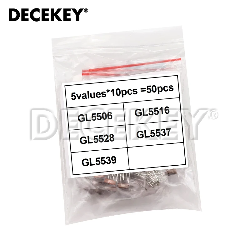 

50pcs (5values*10pcs) LDR Photoresistor diy kit for 5506 GL5506 GL5516 GL5528 GL5537 GL5539