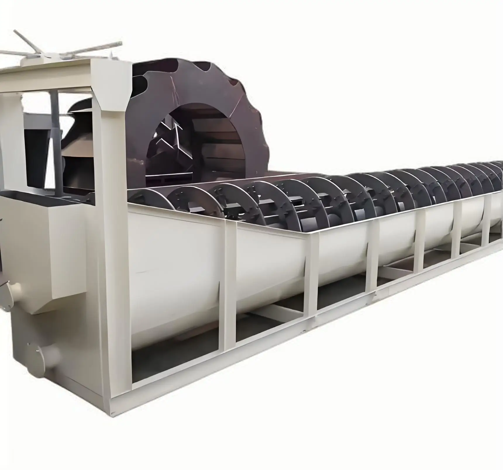 Wear-Resistant Materials Double-Helix Screw Auger Conveyor For Ore Processing
