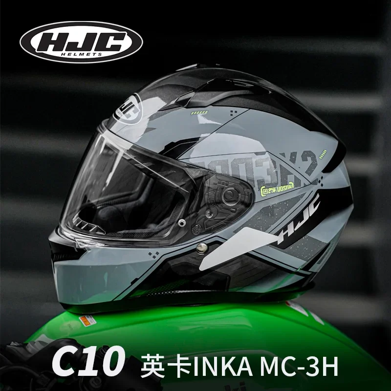 Original HJC C10 INKA Motorcycle Helmet Full Face Off-road Racing helmet Cascos para moto DOT Certification Capacete Casco moto