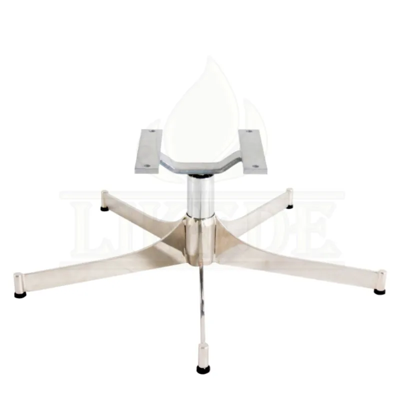 Solid stainless steel five-star legs claw rotating chair base