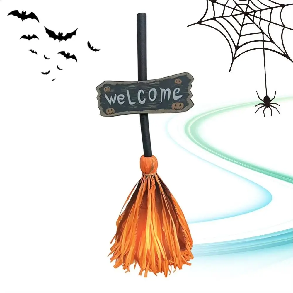 Sound Activated Animated Witch Broom Moving Broomstick Plastic Witch Broomstick Floating Broomstick Spooky Sounds