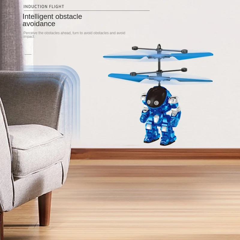 Intelligent Sensing Aircraft Mech Warrior Flying Robot Luminescent Suspension Gesture Sensing Flying Ball