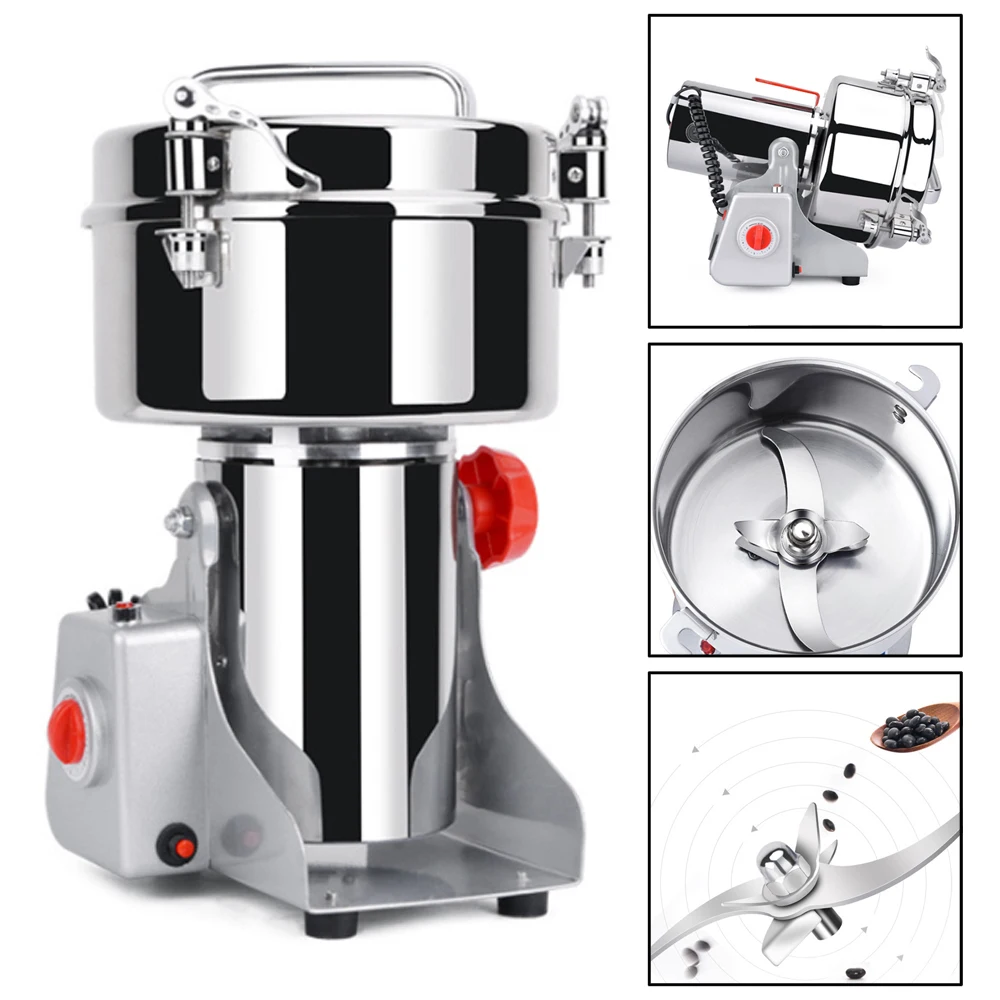 Artudatech 300g Herb Grain Grinder Electric Mill Cereal Machine-High Speed/Durable Life