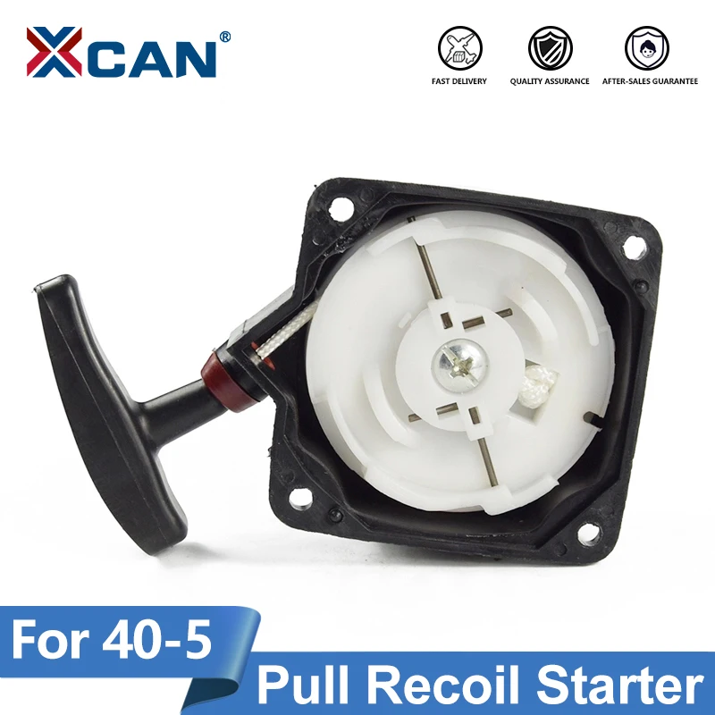 XCAN 1pc Stainless Steel Pull Recoil Starter Fit Brush Cutter 40-5 Lawn Mower Spare Parts Grass Cutter Parts