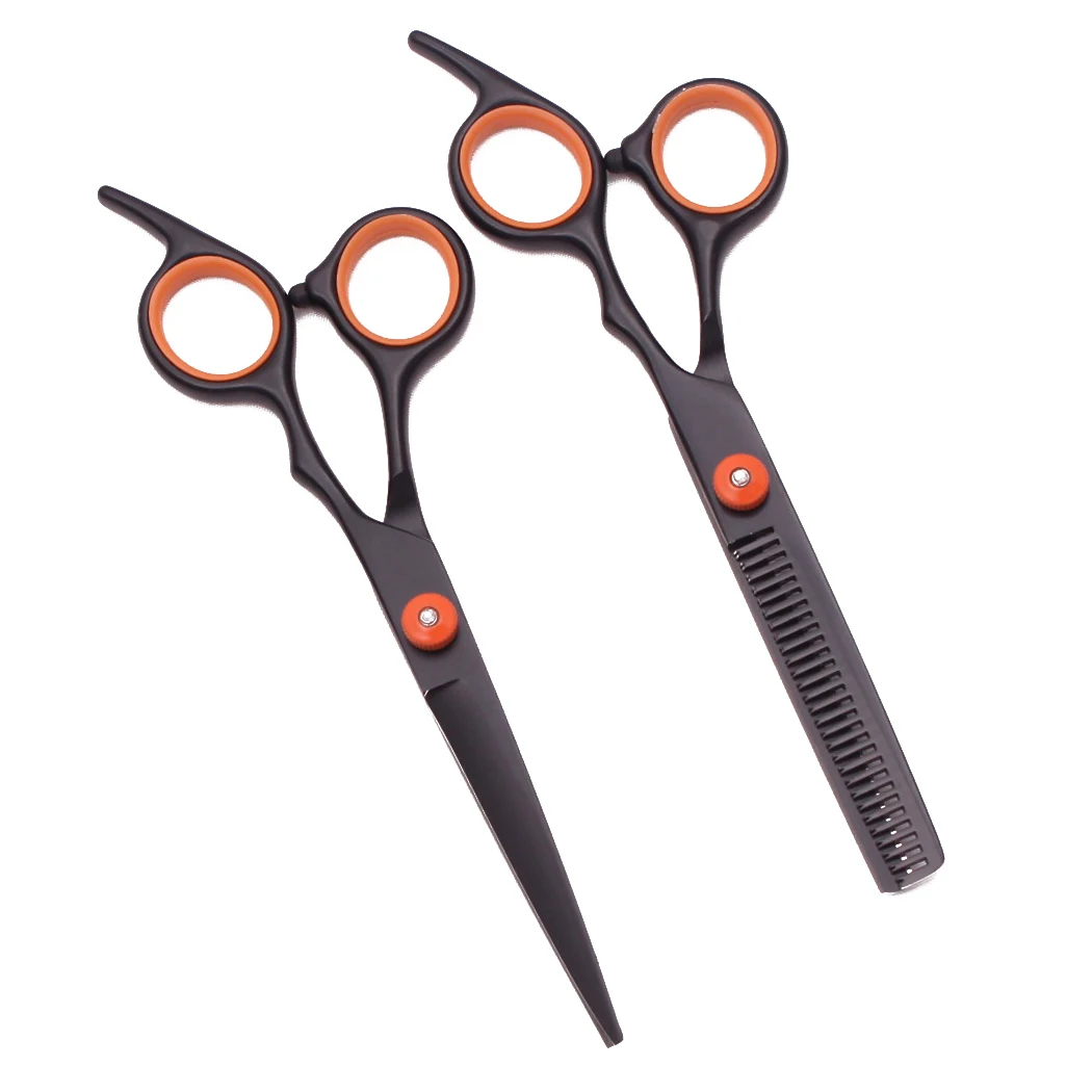 Kappersscharen Japan Roestvrijstalen Haarscharen Paarse Haarknipscharen Barbierszaak Uitdun Scharen Set Kam C1001