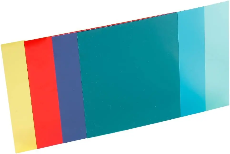 Neewer 12 "x 12"/30x30 سنتيمتر مجموعة المواد الهلامية تصحيح اللون 4-Color جل تصفية فيلم هلام ورقة ل الفيديو ضوء استوديو فلاش ستروب