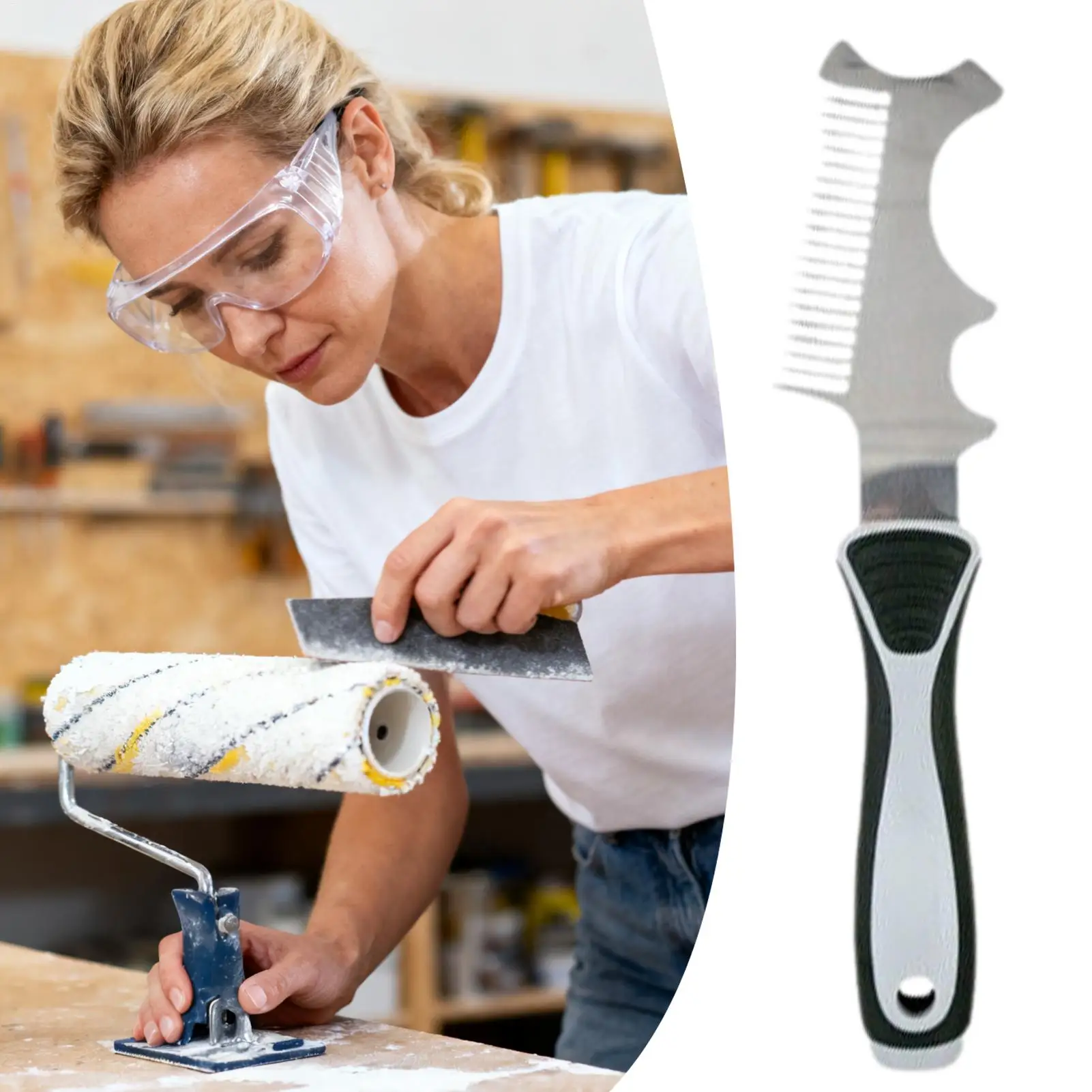 

Кисть для рисования, расческа из нержавеющей стали, бытовой ремонт, технические принадлежности, кисть для рисования и инструмент для очистки валика для профессионалов