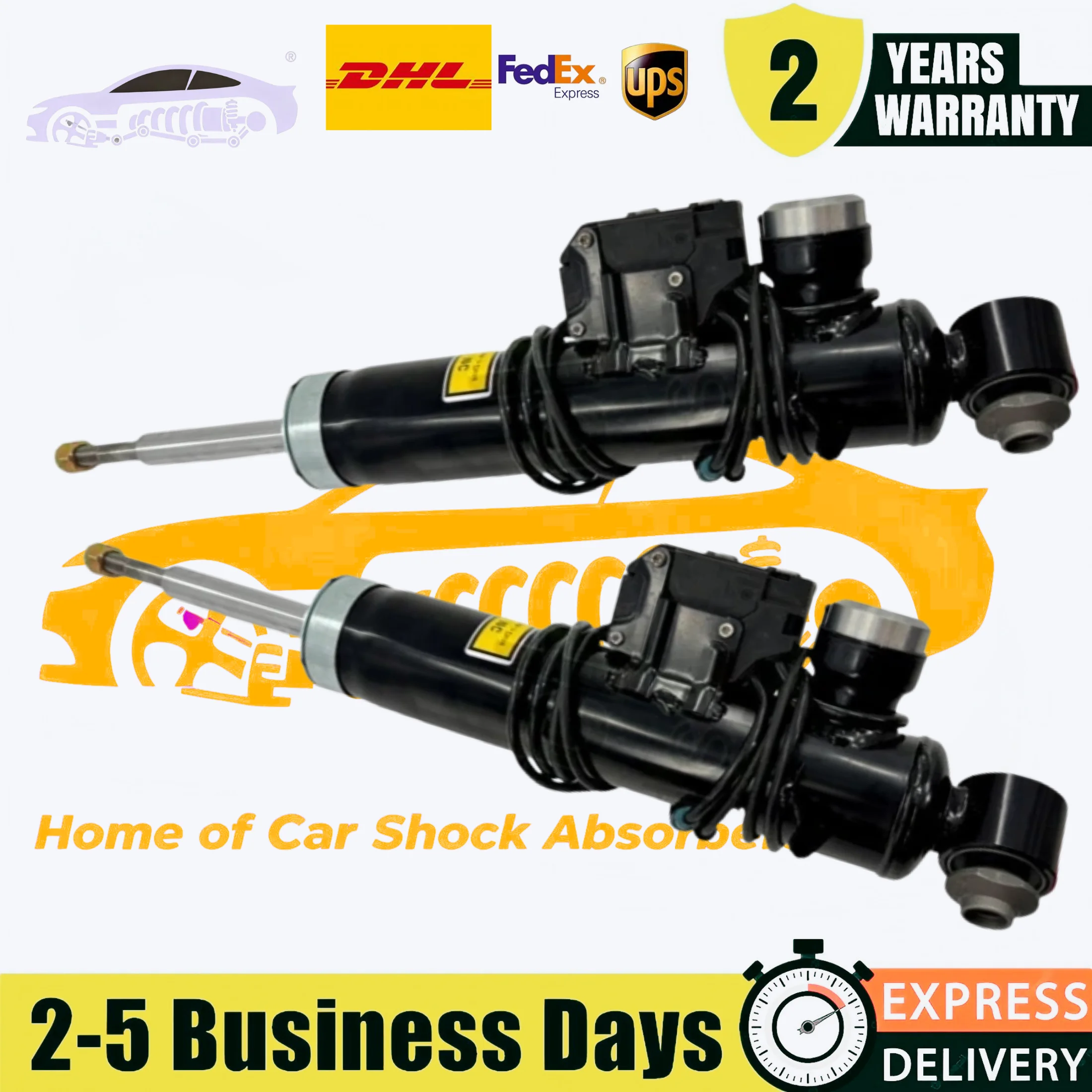 2 Pieces Rear Left and Right Shock Absorber Struts with VDC For BMW X5 X6 E70 E71 2007-2014 37116794532 37116777574