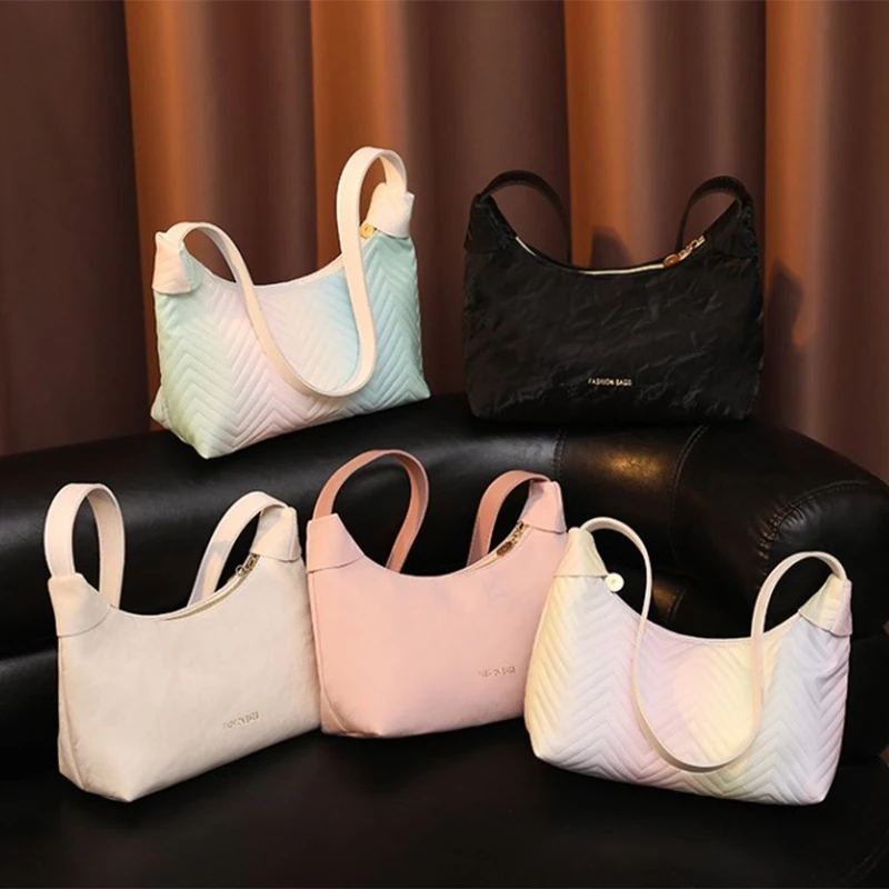 

Ladies' Casual And Versatile Soft Faux Leather Underarm Bag Retro Handbag Fashionable Design
