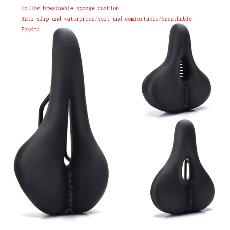 

FMFXTR Bike Seat Cushion – Thick Memory Foam & Waterproof Saddle Cover for Mountain Bikes – Shock-Absorbing Comfort