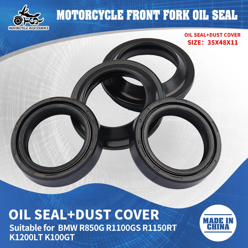 

35x48x11 Motorcycle Accessories Front Fork Oil Seal 35 48 Dust Cover For BMW R850G R1100GS R1150RT K1200LT K100GT