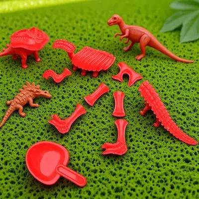 1 مجموعة 1 مجموعة الاطفال ديناصور شاطئ قوالب الرمل مجموعة Diy بها بنفسك البلاستيك اللعب الإبداعية التعلم التعرف على الألوان الخيال النشاط هدية ل