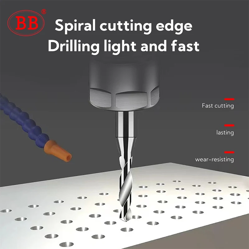 Imagem -04 - Broca Bb-micro Solid Carbide Mini Cnc de Precisão Hole Making 0.15 mm a 2.9 mm Diâmetro da Haste mm Metal Aço Plástico 1pc