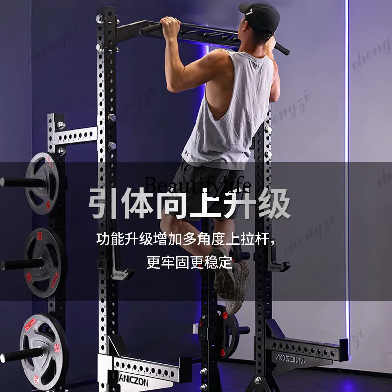 Free squat frame, bench press frame, four-column frame type, multi-functional comprehensive training frame, gantry frame