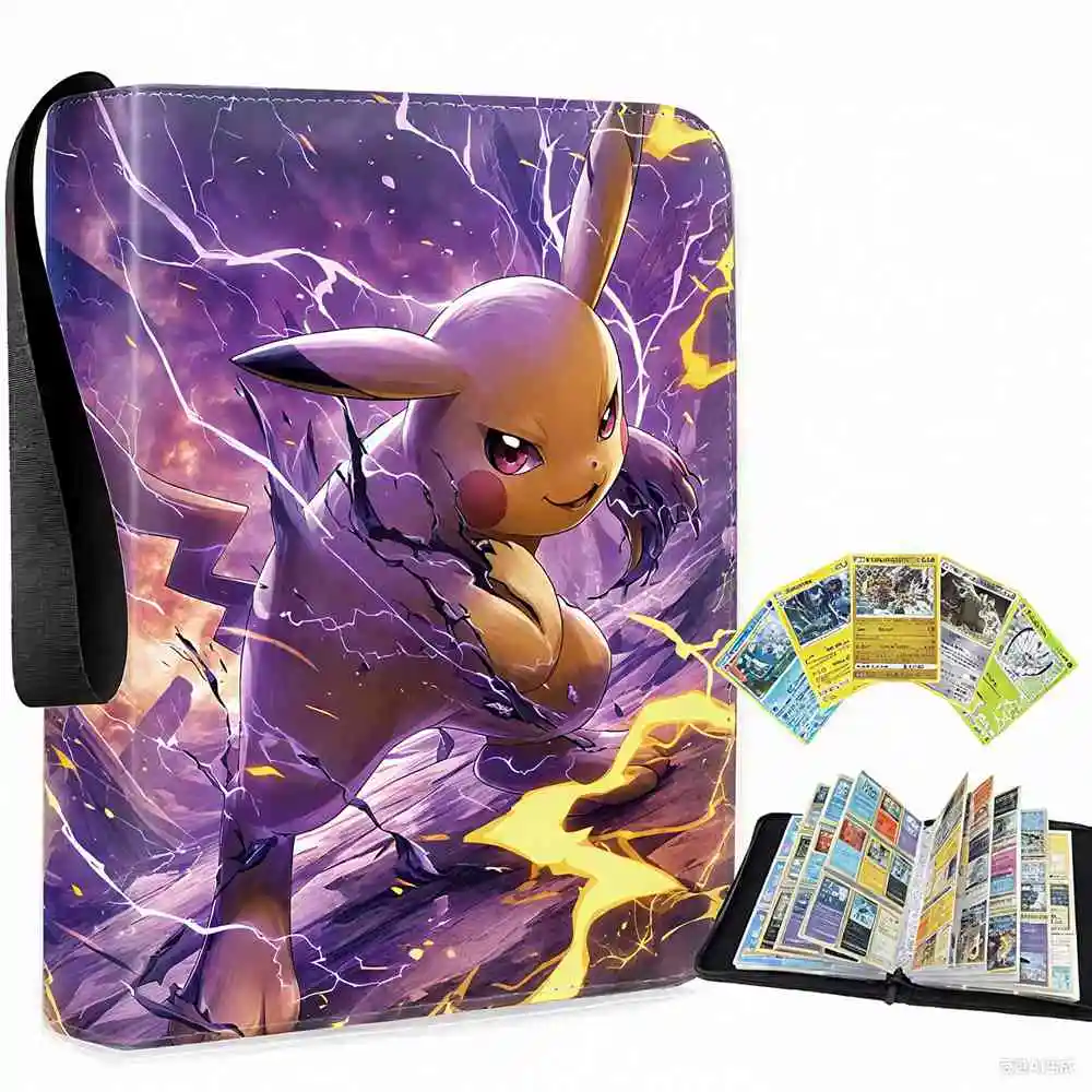 400 Pz Pokemon Raccoglitore di Carte Pokémon Album di Carte Protector Titolare Charizard Pikachu Mewtwo Collezione Cartella Anime Bambini Giocattoli Regali