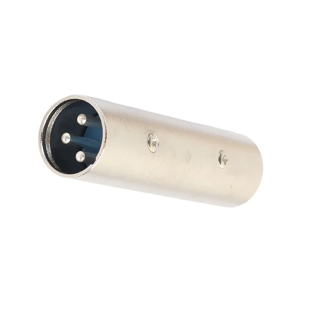 4pcs XLR 3-Pin Adapter Kit Zinc Alloy Shielded Design 2 Male-to-Male 2 Female-to-Female for Microphone Console Interconnection