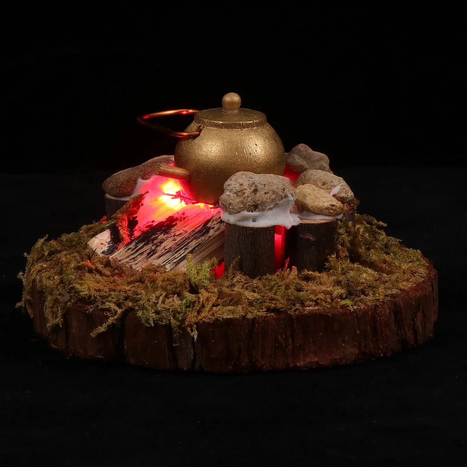 

1 шт. миниатюрная деревянная печь с гладкой поверхностью, долговечная, для микроландшафта, декор для кукольного домика и подарок для детей