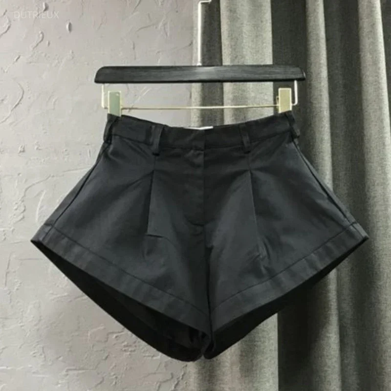 Korean Y2k Shorts For Women High Waist Fashion Wide Leg Pants 2026 New Bottoms Casual Fashion Shorts Pantalones Cortos De Mujer