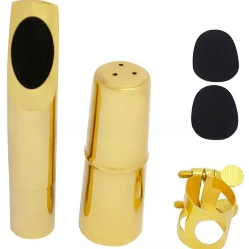 Saxophone Head, Tenor/Treble/Alto Saxophone Metal Head, Gold Plated, Silver Plated Mouth Optional