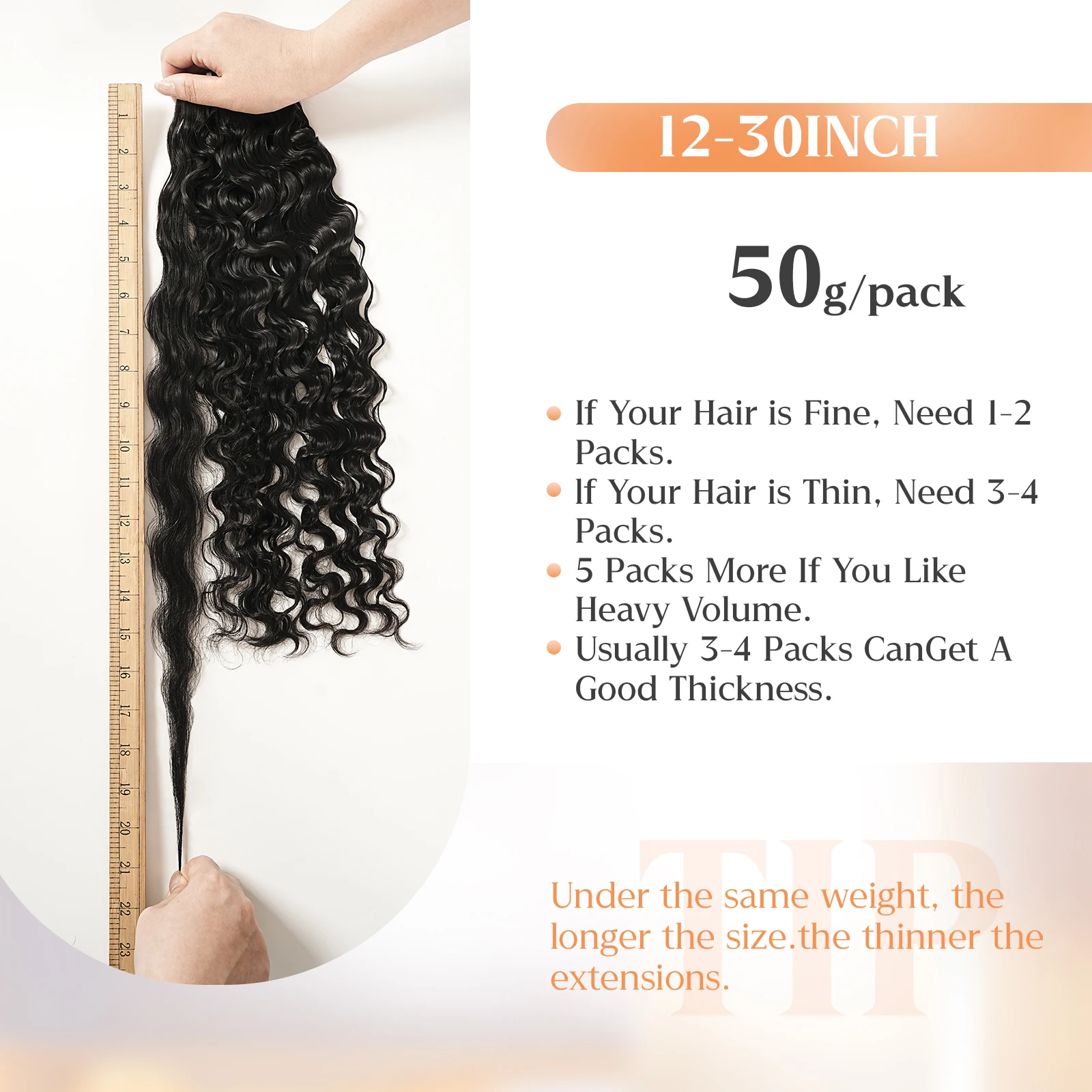 Powcign 20 шт. бирманская вьющаяся лента для наращивания волос, человеческие волосы, вьющаяся волна, 100% натуральные волосы, бесшовные, невидимые для женщин, 12-30 дюймов