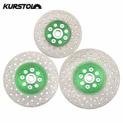 KURSTOL Tile Cutting Disc Grinding Disc Dia 100/115/125mm 5 8 M14 Thread Double Sided Porcelain Diamond Saw Blade 4/4.5/5inches