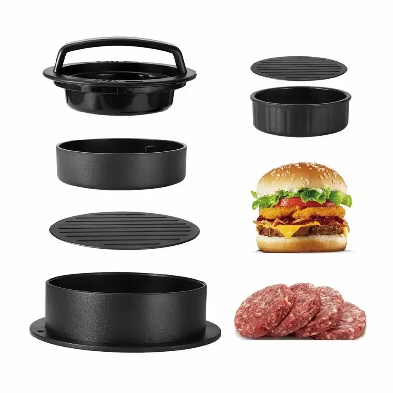 Burger Tools Nonstick Filler Press Patty Ring Molds Sausage Sliders Grill Kitchen Kit Essential Party Everyday Cooking Utensils