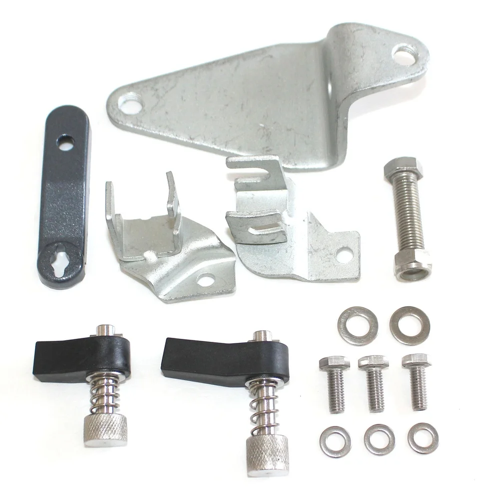 1 Set Remote Control Attachment Kit 689-48501-21-4D Metal Black For Parsun 25HP 30HP 2ST Motor Engine Replacement Part