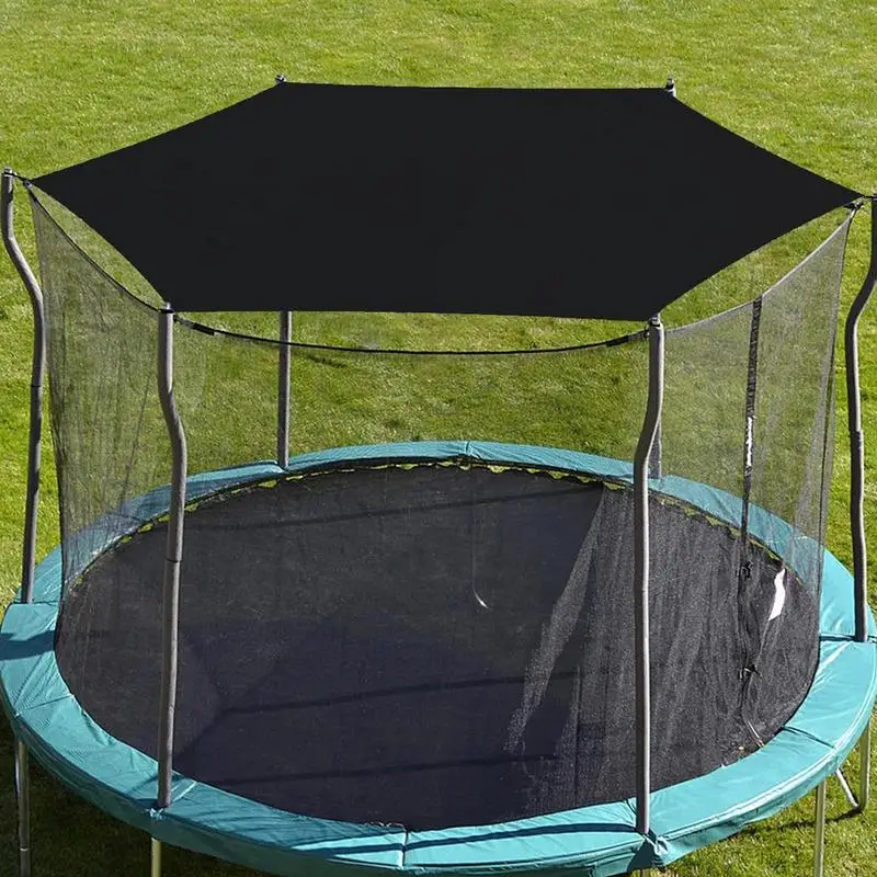 Trampoline Sunshade Trampoline Shade Canopy Anti-UV Trampoline Top Cover Waterproof Sunshade For Outdoor Backyard Playground