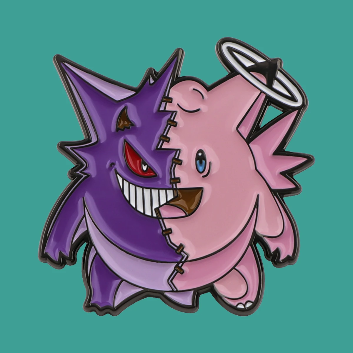 Cool Anime Gengar Enamel Pin Demigod Demon Fashion Jewelry Brooches For Clothing Backpack Lapel Badges Accessories Collect Gifts