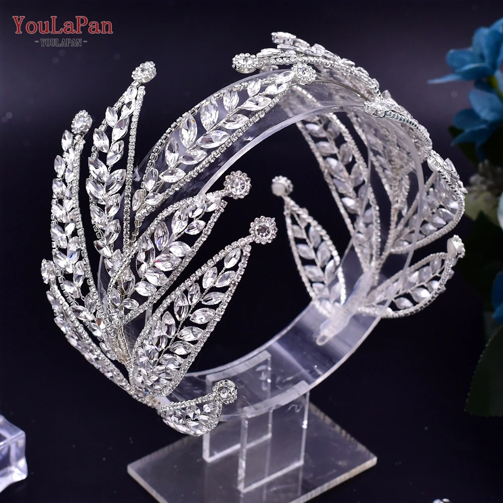 

YouLaPan HP501 Bridal Hair Accessories Rhinestone Headband for Wedding Head Jewelry Bride Headwear Pageant Diadem Headpiece