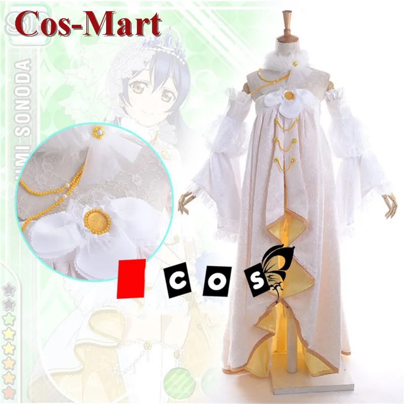 

Cos-Mart Anime LoveLive Sonoda Umi Cosplay Costume Elegant Bride Awakening Wedding Dress Activity Party Role Play Clothing