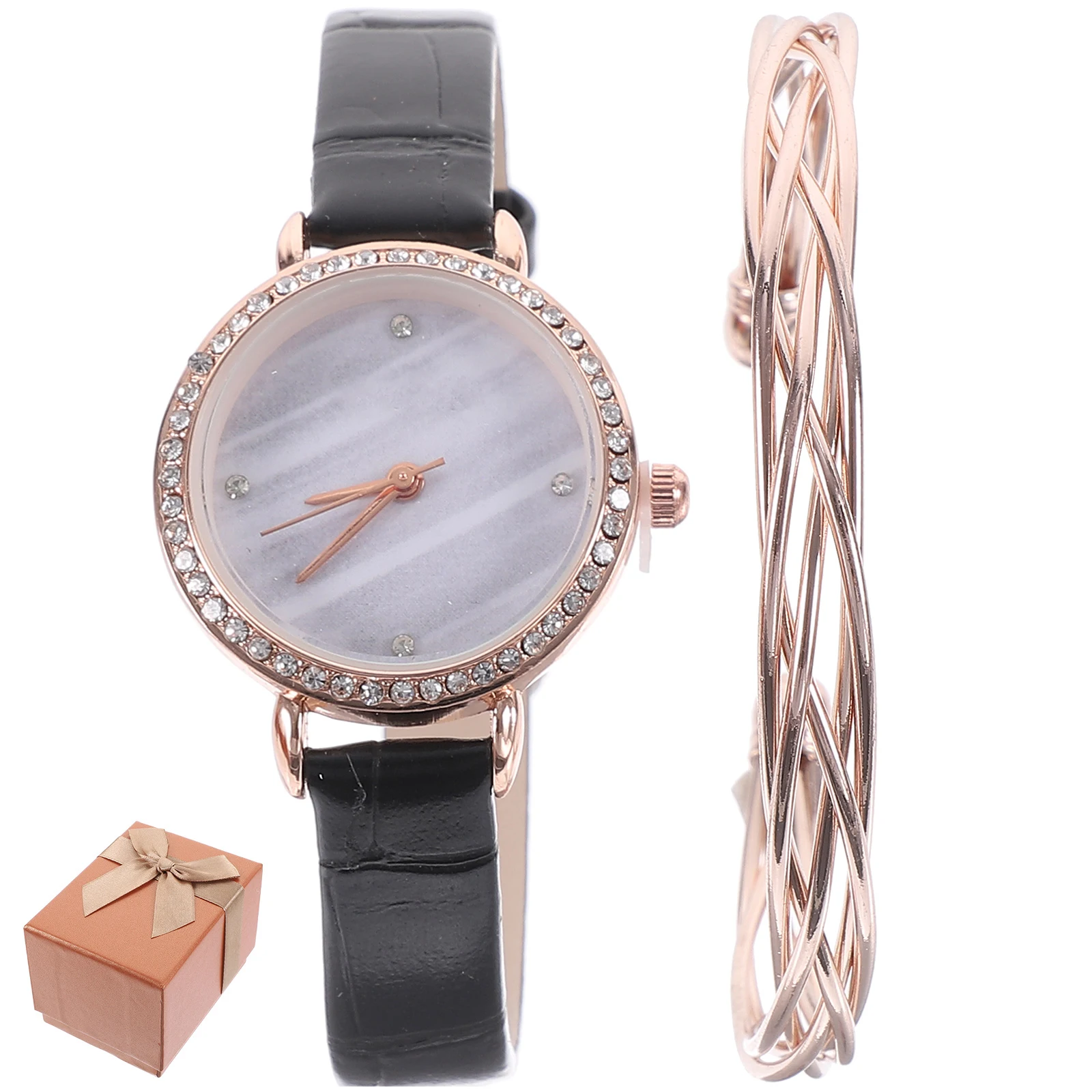 

Quartz Wrist Watch Women Elegant Watches Gifts Clear Mirror Fashionable Lady Adjustable Alloy Bracelet Student