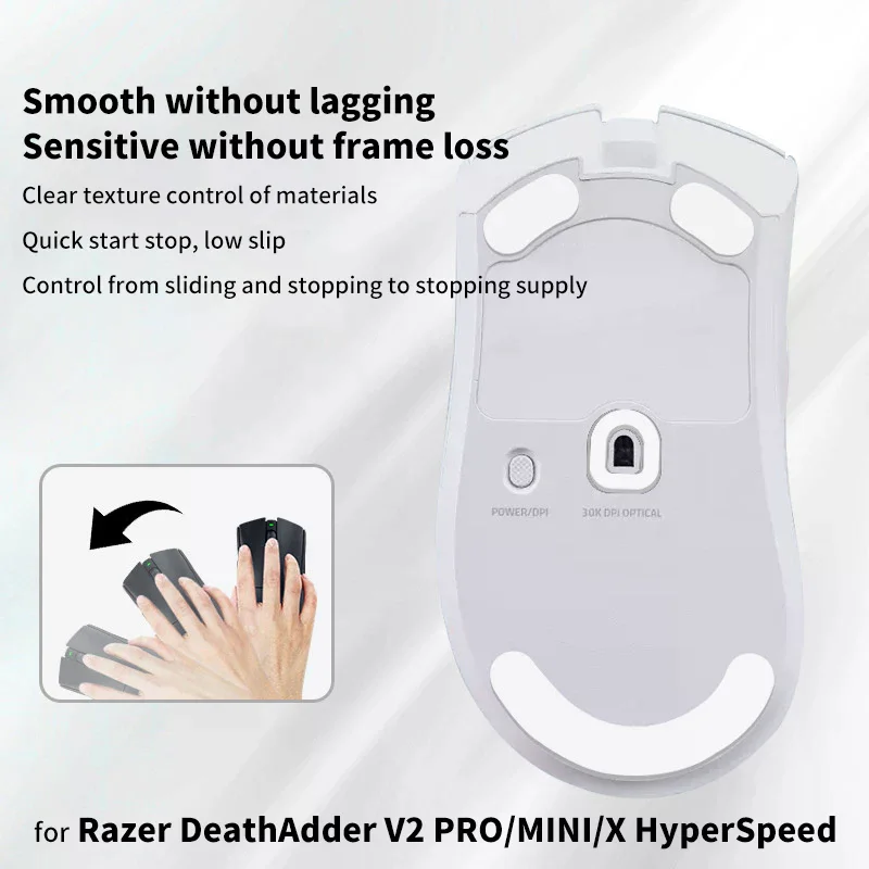 1set Gaming Mouse Foot Pad Anti-slip Mouse Skates Sticker For Deathadder V2 Pro/mini/x Hyperspeed Mouse Gamer Accessories