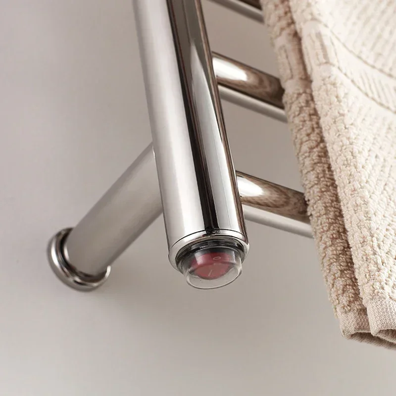 Electric Towel Rack 304 Stainless Steel 45°C Constant Temperature 5min Heated Towel Rail  Towel Warmer 520*750*125mm 110V/220V