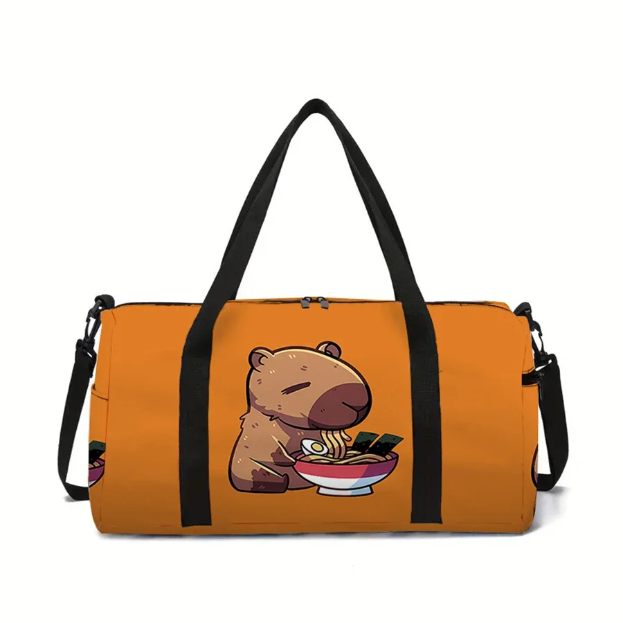 

Cute Kapibala Pattern Large Capacity Luggage Bag For Boy And Girl Best Gift 3D Cartoon School Travel Bag For Children