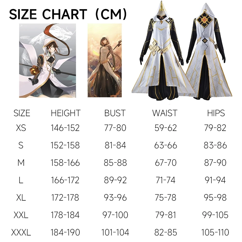 Zhong Li Archon Full Set Wig Gloves Earning Wig for Men Outfits Halloween Comic Game Genshin Impact Zhongli Cosplay Costume