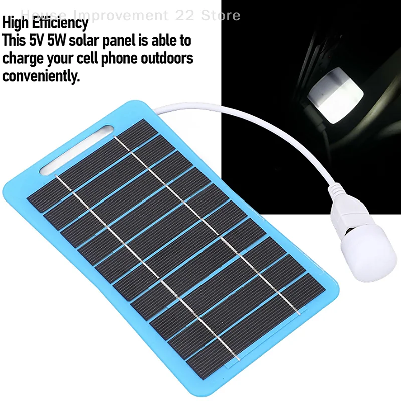 5V/5W Small Solar Panel With USB DIY Monocrystalline Silicon Solar Cell Waterproof Portable Camping Power Panel For Mobile Phone