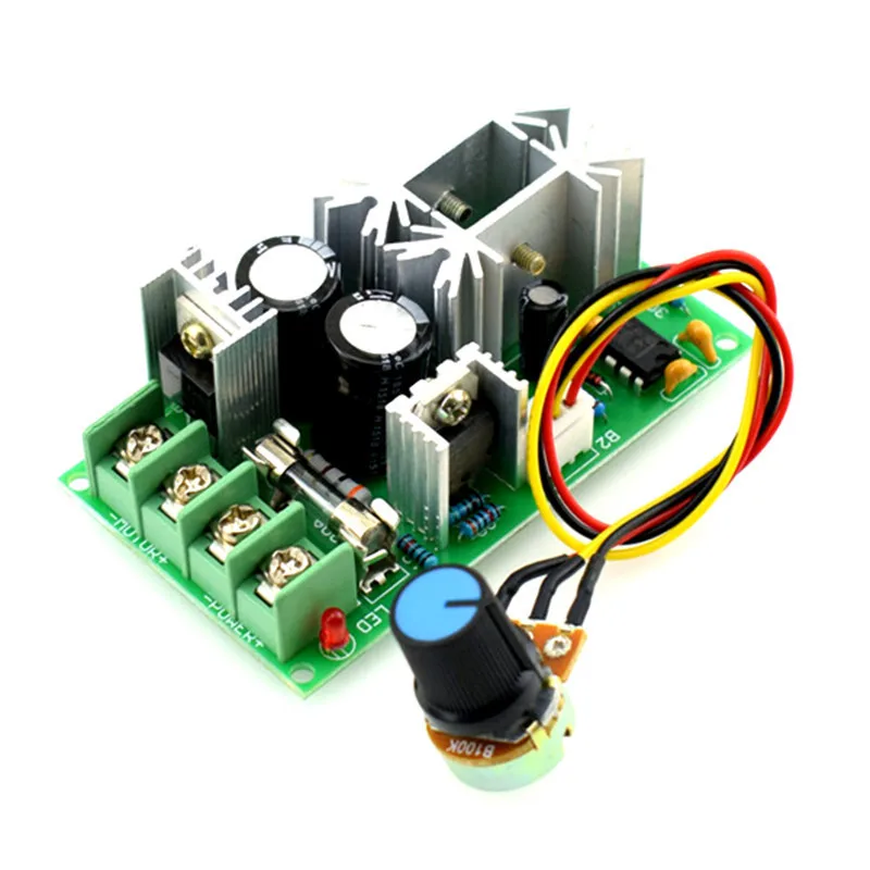 Régulateur de vitesse du moteur12V24V36V48VModule d'entraînement haute puissancePWMController 20AFrégulateur de débit
