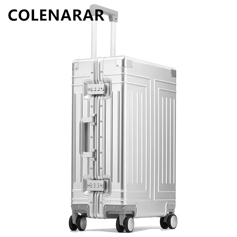 COLENARA-Valise de Voyage, Valise à Roulettes, Tout Aluminium, Alliage de Magnésium, Valise d\'embarquement, 29 Amaran, 20 \