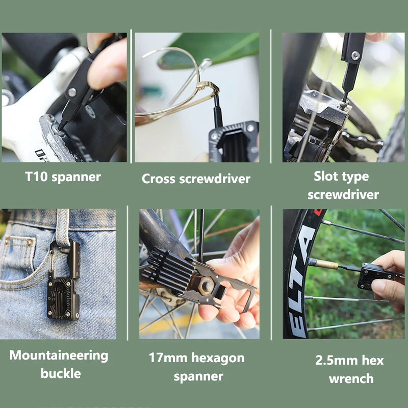 Outdoor Portable EDC Mini Stainless Steel Folding Hexagonal Phillips Screwdriver Tool