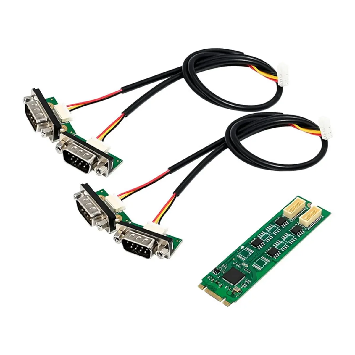 618 Mega Sale ST365 RS485 M.2 B+M AX99100 4 Port PCIe2.0 RS485 Industrial Communication Expansion Card