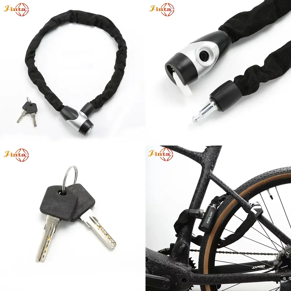 Hot Sale Portable 800mm Key Combination Chain Lock Motorcycle Bicycle Bike Scooter Lock