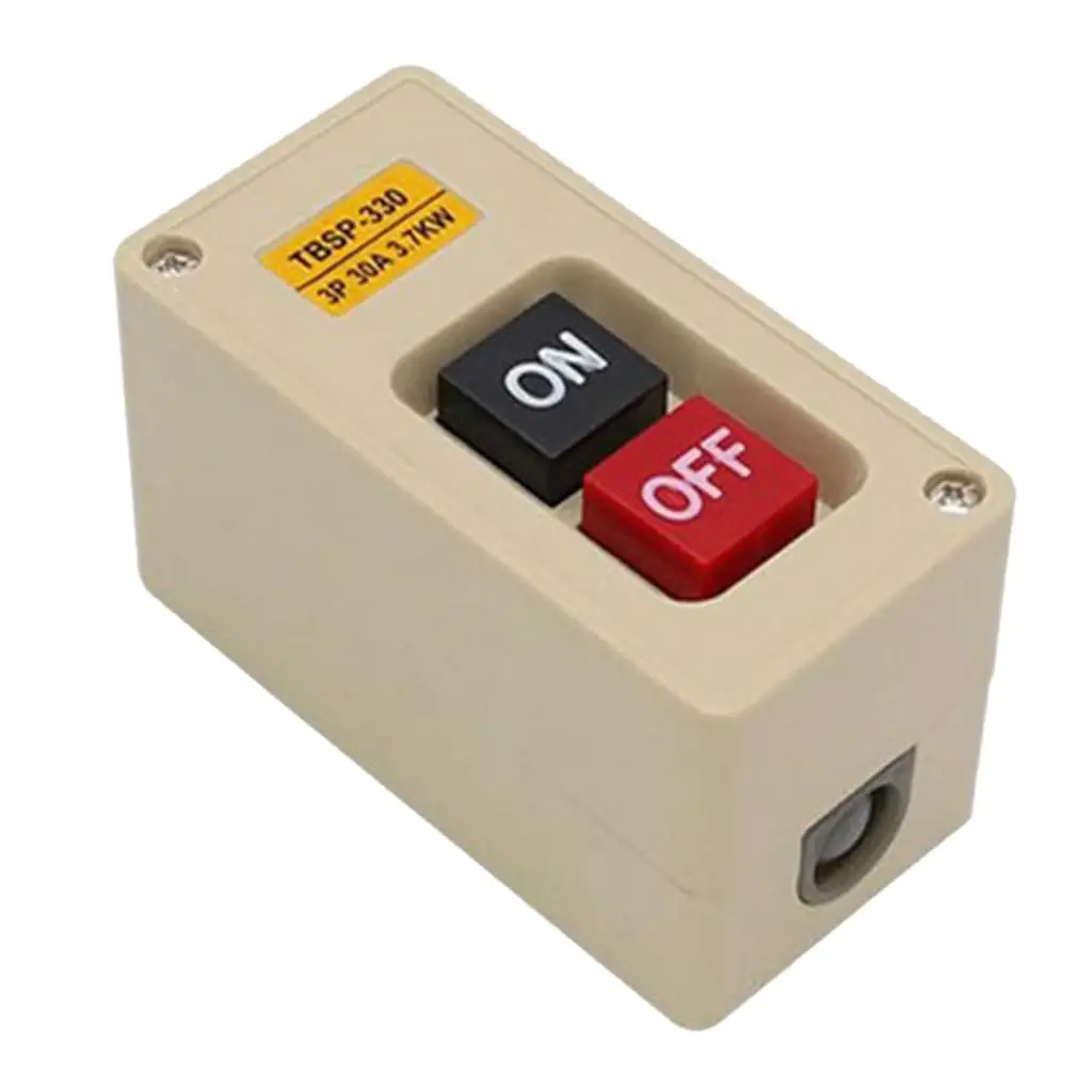 TBSP-330 3 Phase Waterproof 30A Push Button Switch Station Two Key Lock Tend