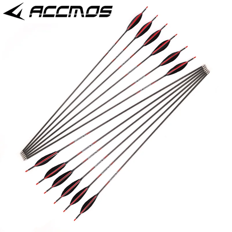 

ID4.2mm Pure Carbon Arrow 32'' Archery Shaft With 5'' Natural Feather Spine 250 300 400 500 600 700 800 900 1000 1100 1300 1500