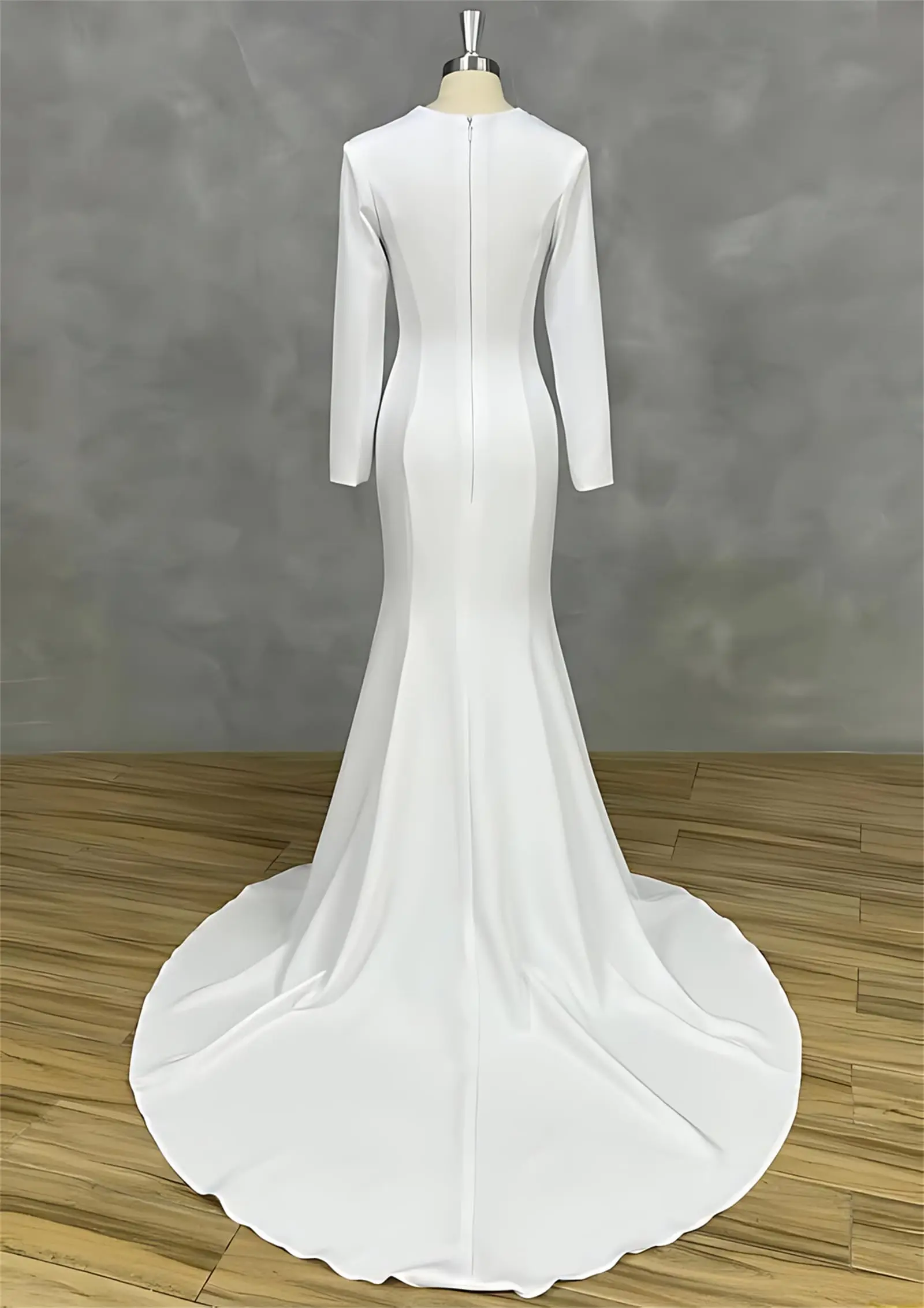 Сексуальные атласные длинные свадебные платья русалки с глубоким v-образным вырезом и открытой спиной длиной до пола для невесты