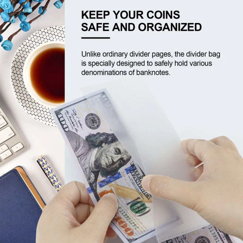 A6 Binder Notebook Accessories Removable Notebook Book Core 6-hole Cash Budget PP Bag Office Stationery