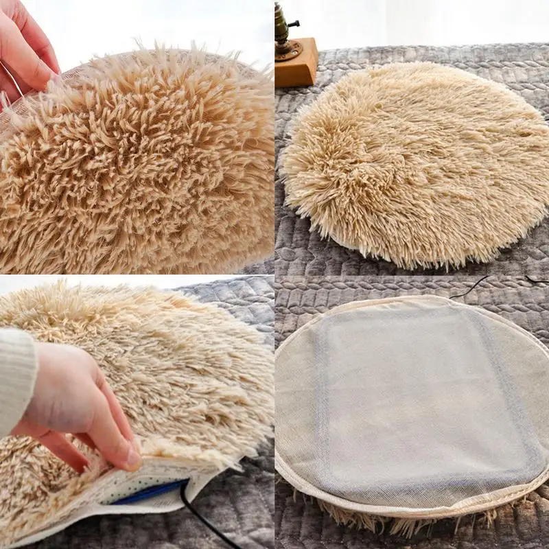 Pet Electric Blanket Heating Pad Dog Cat Bed Mat Pet Dog Sofa Cushions Thickened Soft Pad Blanket Cushion Car Floor Protector